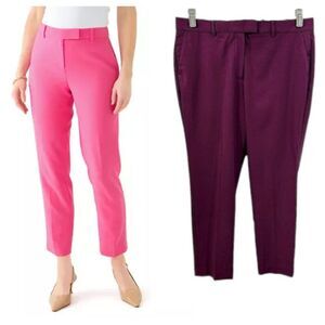 The Limited  Pants Size 14 Purple Slim Ankle Crop Mid-Rise